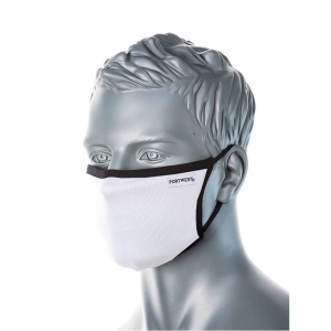 PORTWEST Trójwarstwowa maska ​​materiałowa (25 szt.) CC30